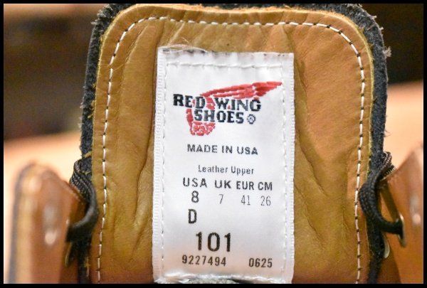 【8D 美品 25年】レッドウィング 101 ポストマン シューズ 黒 ブラック シャパラル ローカット 短靴 ブーツ redwing HOPESMORE【GE053】 【8D 美品 25年】レッドウィング 101 ポストマン シューズ 黒 ブラック シャパラル ローカット 短靴 ブーツ redwing HOPESMORE【GE053】
