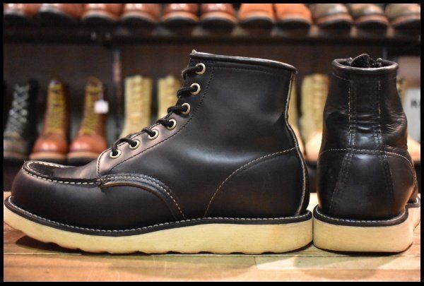 【6E 良品 犬タグ 98年】レッドウィング 8179 アイリッシュセッター 黒 ブラッククローム モックトゥ 編み上げ ブーツ redwing HOPESMORE【GE054】 【6E 良品 犬タグ 98年】レッドウィング 8179 アイリッシュセッター 黒 ブラッククローム モックトゥ 編み上げ ブーツ redwing HOPESMORE【GE054】