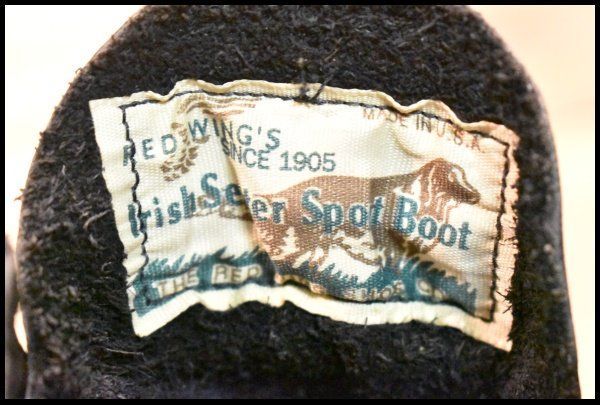 【6E 良品 犬タグ 98年】レッドウィング 8179 アイリッシュセッター 黒 ブラッククローム モックトゥ 編み上げ ブーツ redwing HOPESMORE【GE054】 【6E 良品 犬タグ 98年】レッドウィング 8179 アイリッシュセッター 黒 ブラッククローム モックトゥ 編み上げ ブーツ redwing HOPESMORE【GE054】