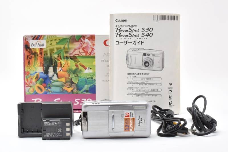 【実用光学美品】箱あり Canon キャノン PowerShot S30 コンパクトデジタルカメラ #4162-12