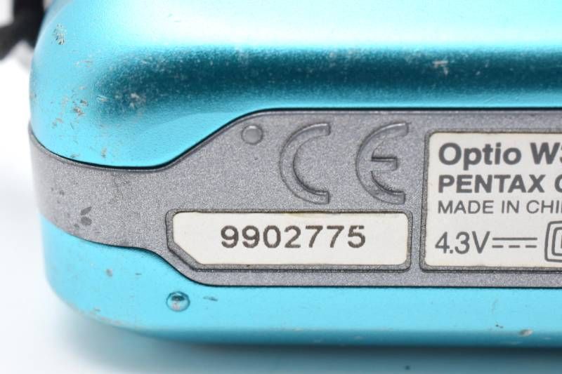 実用品】箱あり Pentax ペンタックス Optio W30 青 ブルー コンパクト
