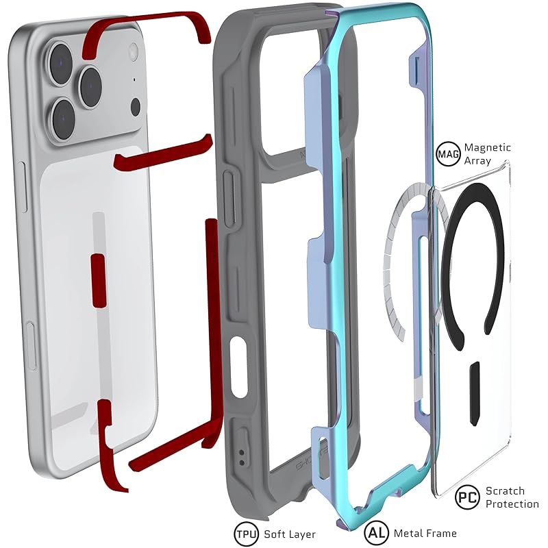 【新品】 ゴーステック アトミックスリム for iPhone 17 Pro プリズム Magsafe対応 スマホリング装着可 耐衝撃×アルミフレーム GHOCAS4301 【新品】 ゴーステック アトミックスリム for iPhone 17 Pro プリズム Magsafe対応 スマホリング装着可 耐衝撃×アルミフレーム GHOCAS4301