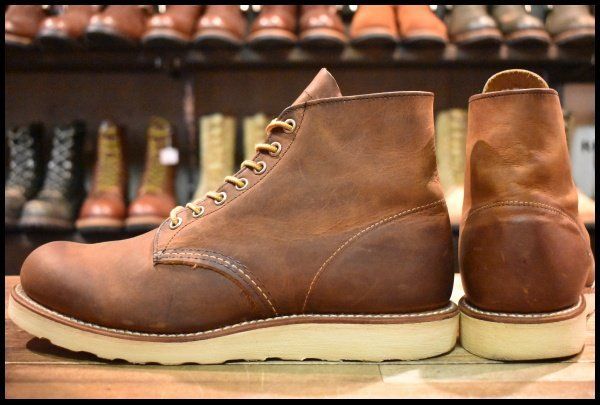 【9.5D 良品 15年】レッドウィング 9111 アイリッシュセッター 茶 カッパー ラフ&タフ プレーントゥ 編み上げ ブーツ redwing HOPESMORE【GE055】 【9.5D 良品 15年】レッドウィング 9111 アイリッシュセッター 茶 カッパー ラフ&タフ プレーントゥ 編み上げ ブーツ redwing HOPESMORE【GE055】
