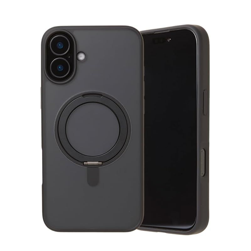 【新品】 Deff ディーフ iPhone17/16シリーズ用 ケース カバー リング付き 耐衝撃 ミニマリスト ポリカーボネート (16用)