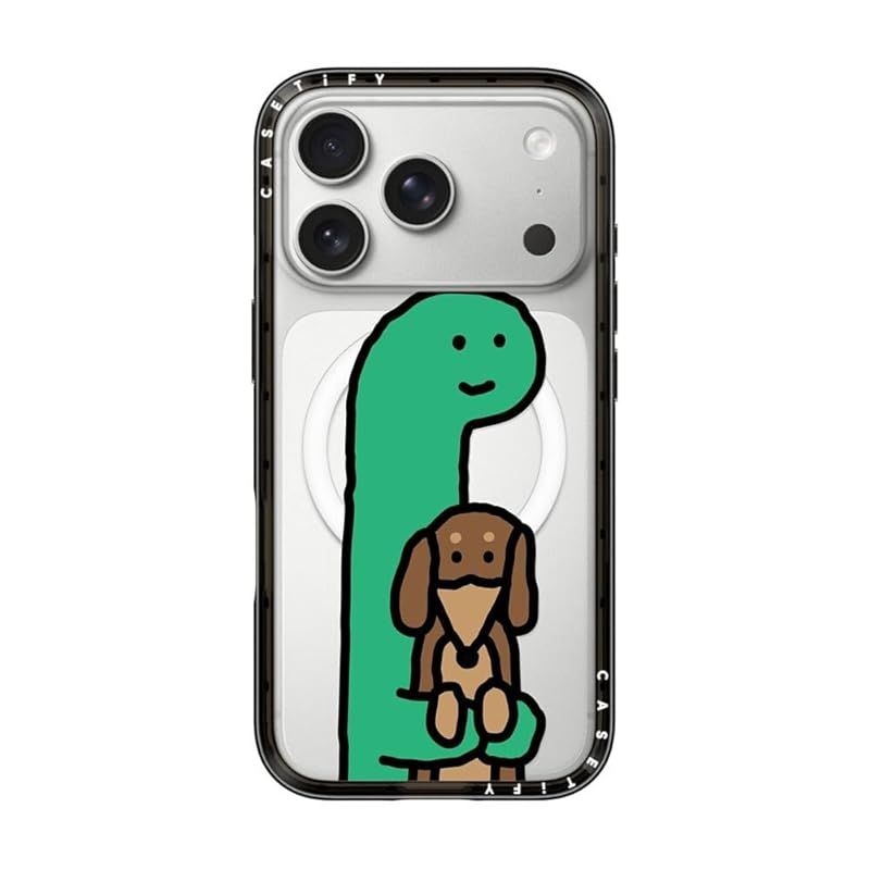 【新品】 CASETiFY コンパクト iPhone 17 Pro ケース [MagSafe対応/薄型 軽量/耐衝撃] - Hold Me - クリア ブラック 10,225円