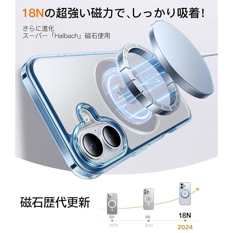 【新品】 TORRAS iPhone 16用 ケース【多機能360°回転スタント?!】MagSafe対応 丸型スタント?付き Halbachマク?ネット搭載 縦横両対応 米軍耐衝撃 半透明 リンク? ワイアレス充電対応 マット感 黄変防止 「UPRO Osta 【新品】 TORRAS iPhone 16用 ケース【多機能360°回転スタント?!】MagSafe対応 丸型スタント?付き Halbachマク?ネット搭載 縦横両対応 米軍耐衝撃 半透明 リンク? ワイアレス充電対応 マット感 黄変防止 「UPRO Osta