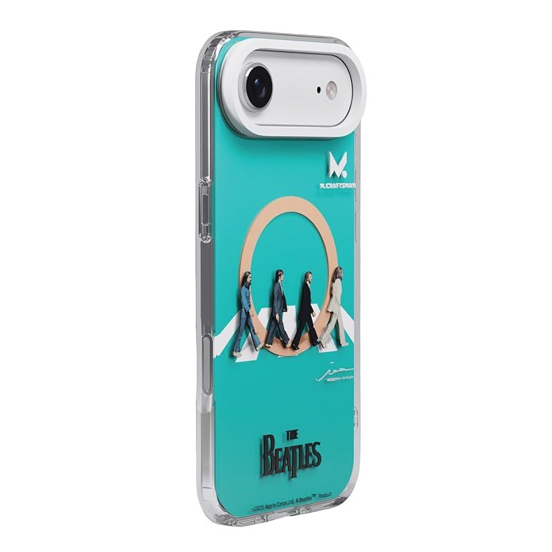 【新品】 iPhone 17 Air 用 ケース｜The Beatles「Abbey Road」記念デザイン｜二重プリント｜黄ばみ防止 クリアケース｜MagSafe対応