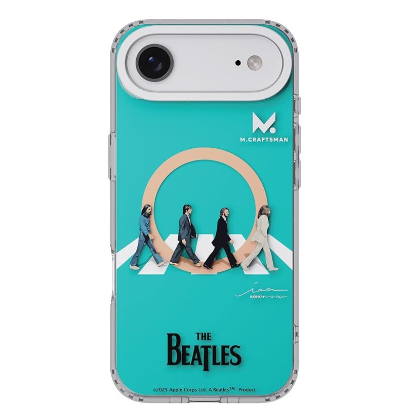 【新品】 iPhone 17 Air 用 ケース｜The Beatles「Abbey Road」記念デザイン｜二重プリント｜黄ばみ防止 クリアケース｜MagSafe対応
