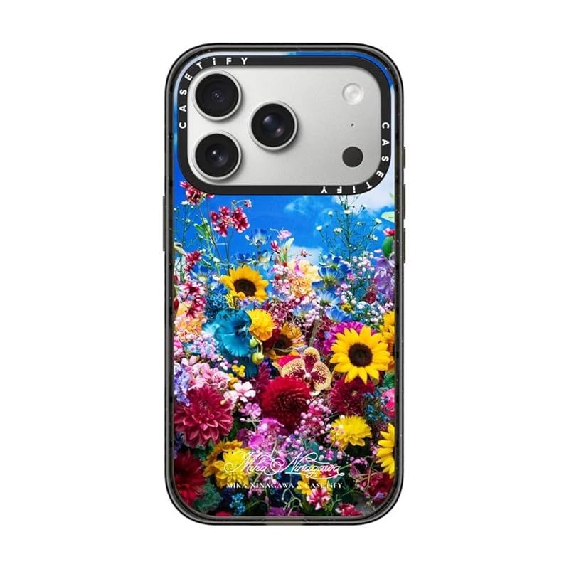 【新品】 CASETiFY インパクトiPhone 17 Pro ケース [MagSafe対応/薄型 軽量/耐衝撃] - Summer Crown Phone Case - クリア ブラック