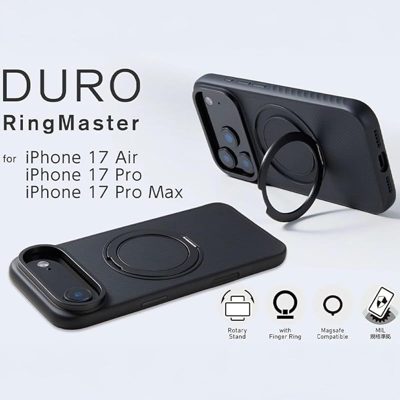 【新品】 Deff ディーフ iPhone17Pro用 アラミド繊維 薄型 耐衝撃 超軽量 カーボン風(調) リング付き ケース (6.3inch 17Pro) 【新品】 Deff ディーフ iPhone17Pro用 アラミド繊維 薄型 耐衝撃 超軽量 カーボン風(調) リング付き ケース (6.3inch 17Pro)