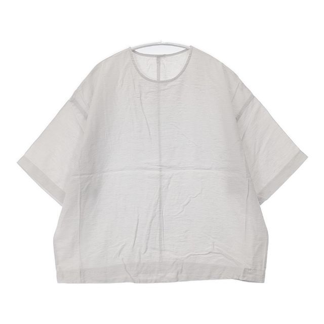 KURASHI&Trips 「涼しさも、品のよさも」きれい色のTシャツブラウス ブラウス シャツ ライトグレー レディース クラシアンドトリップス/北欧、暮らしの道具店【中古】6-0423S∞