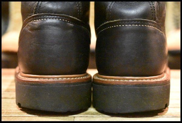【8.5D 良品 10年】レッドウィング 2935 ビブラム ラインマン ブラック 黒 ラグソール LTT レースアップ ブーツ redwing HOPESMORE【GE056】
