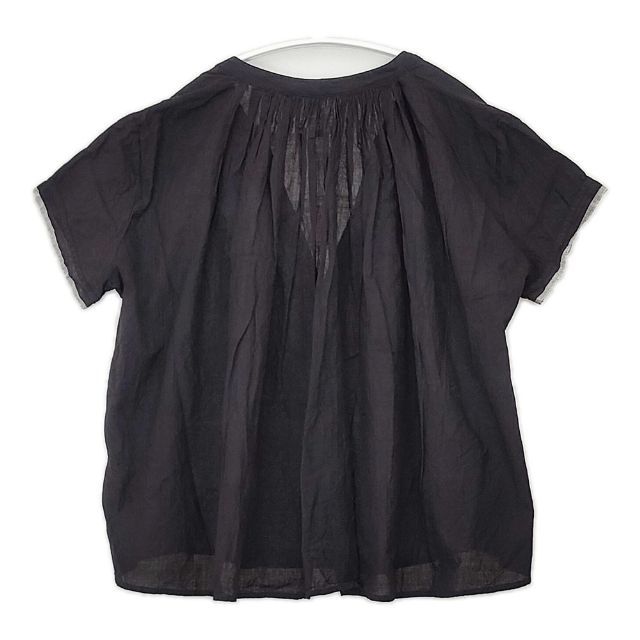 Khadi and Co インド製 コットン 半袖 ブラウス シャツ ブラック レディース カディ アンド コー【中古】6-0423S∞ Khadi and Co インド製 コットン 半袖 ブラウス シャツ ブラック レディース カディ アンド コー【中古】6-0423S∞