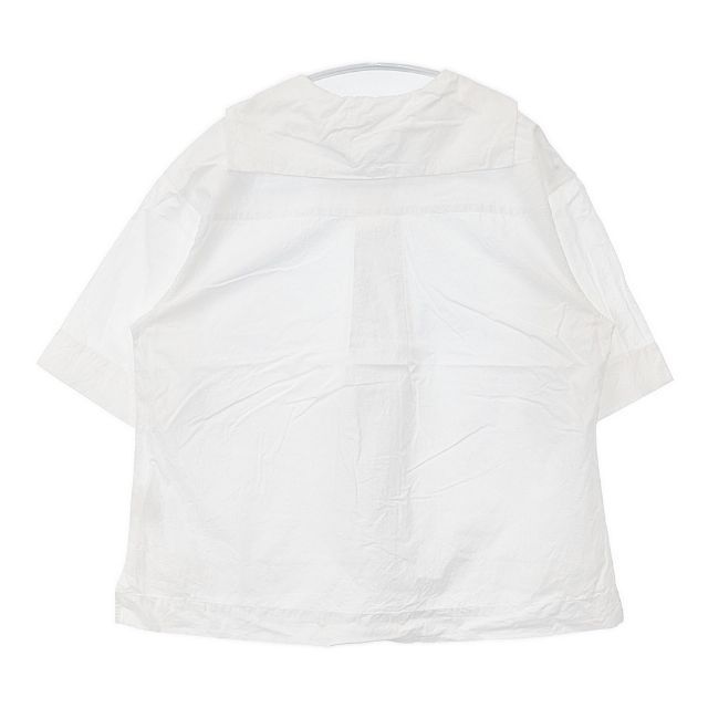 MARGARET HOWELL 578-2152013 COTTON LINEN 定価29700円 セーラーカラー ブラウス シャツ 22SS ホワイト レディース マーガレットハウエル【中古】6-0423S∞
