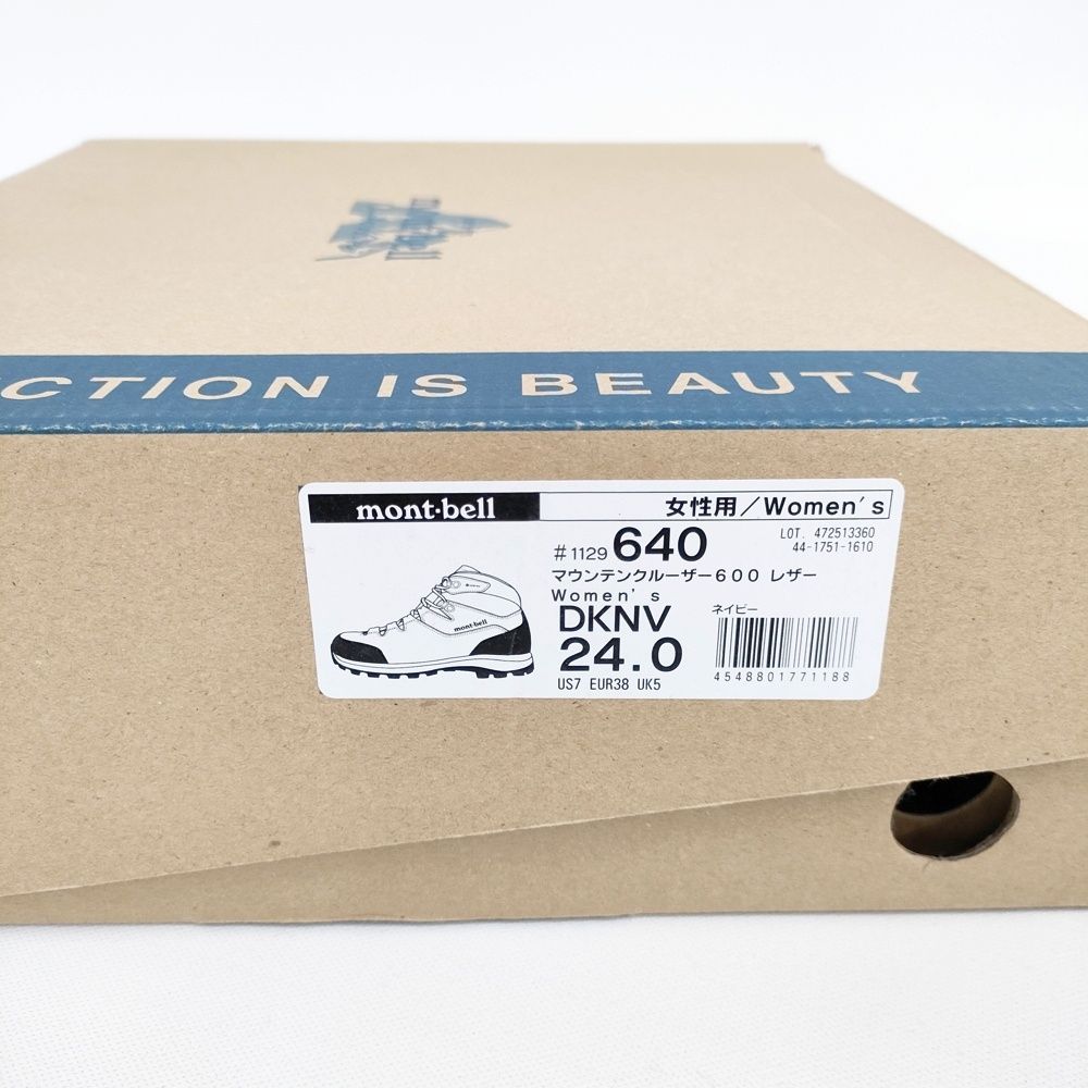mont-bell マウンテンクルーザー600 レザー Women's 定価22400円 サイズ24cm シューズ・靴 ネイビー ブラック レディース モンベル【中古】6-0423G◎ mont-bell マウンテンクルーザー600 レザー Women's 定価22400円 サイズ24cm シューズ・靴 ネイビー ブラック レディース モンベル【中古】6-0423G◎