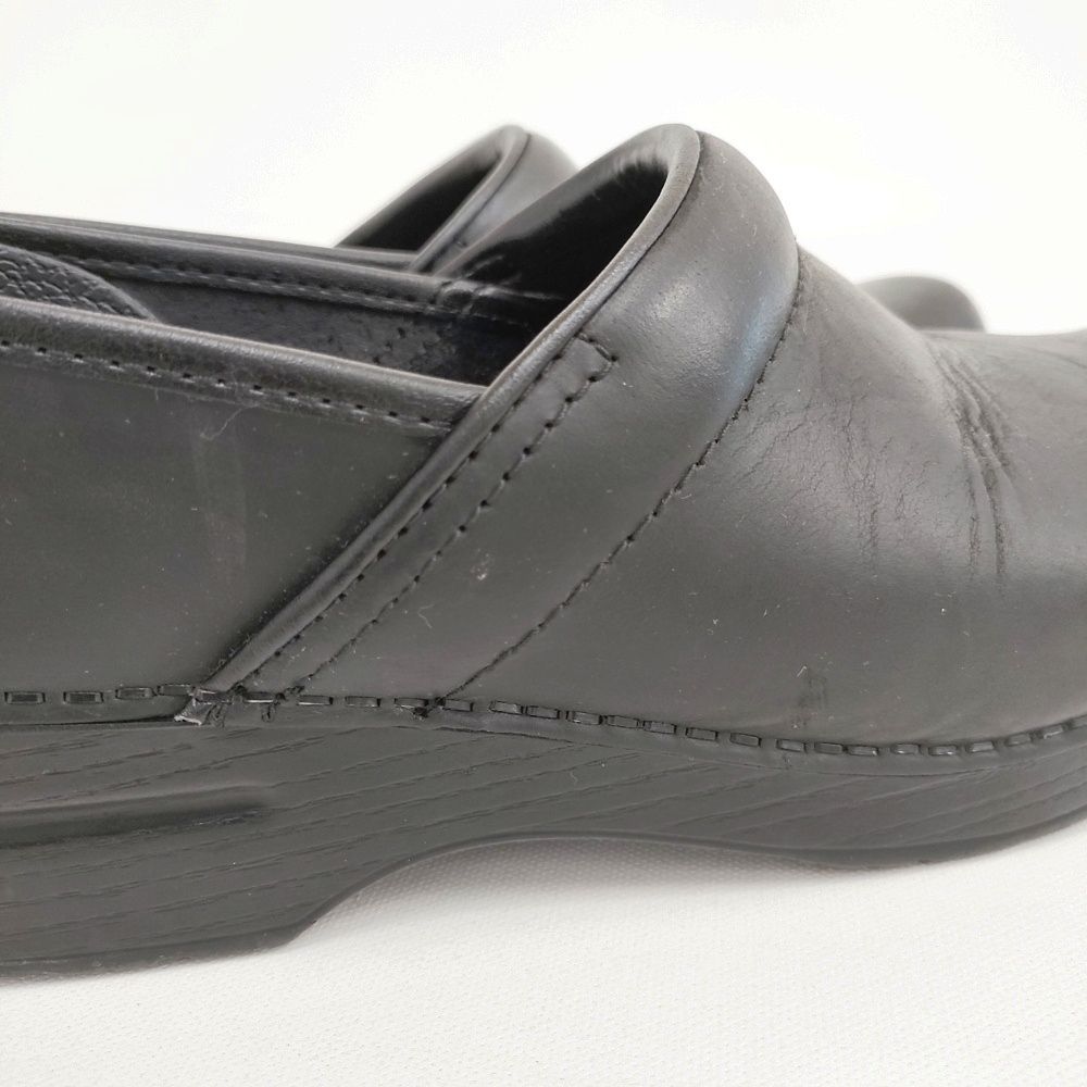 dansko Professional・Black Oiled プロフェッショナル ブラックオイルド シューズ 定価28600円 39 シューズ・靴 ブラック レディース ダンスコ【中古】6-0423G◎