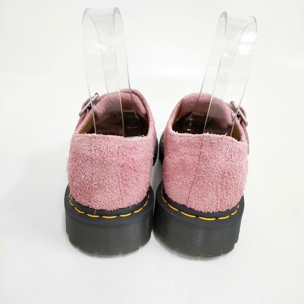 Dr.Martens RAMSEY キルト 定価31900円 モンクストラップ シューズ UK6 レザー 革 スウェード スエード 31501446 シューズ・靴 ピンク レディース ドクターマーチン【中古】6-0423G◎