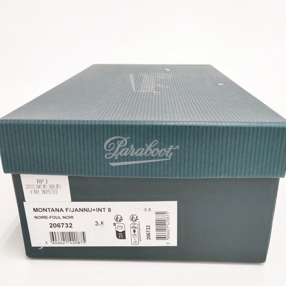 Paraboot MONTANA F モンタナ UK3.5 シューズ・靴 ブラック レディース パラブーツ【中古】6-0423G◎