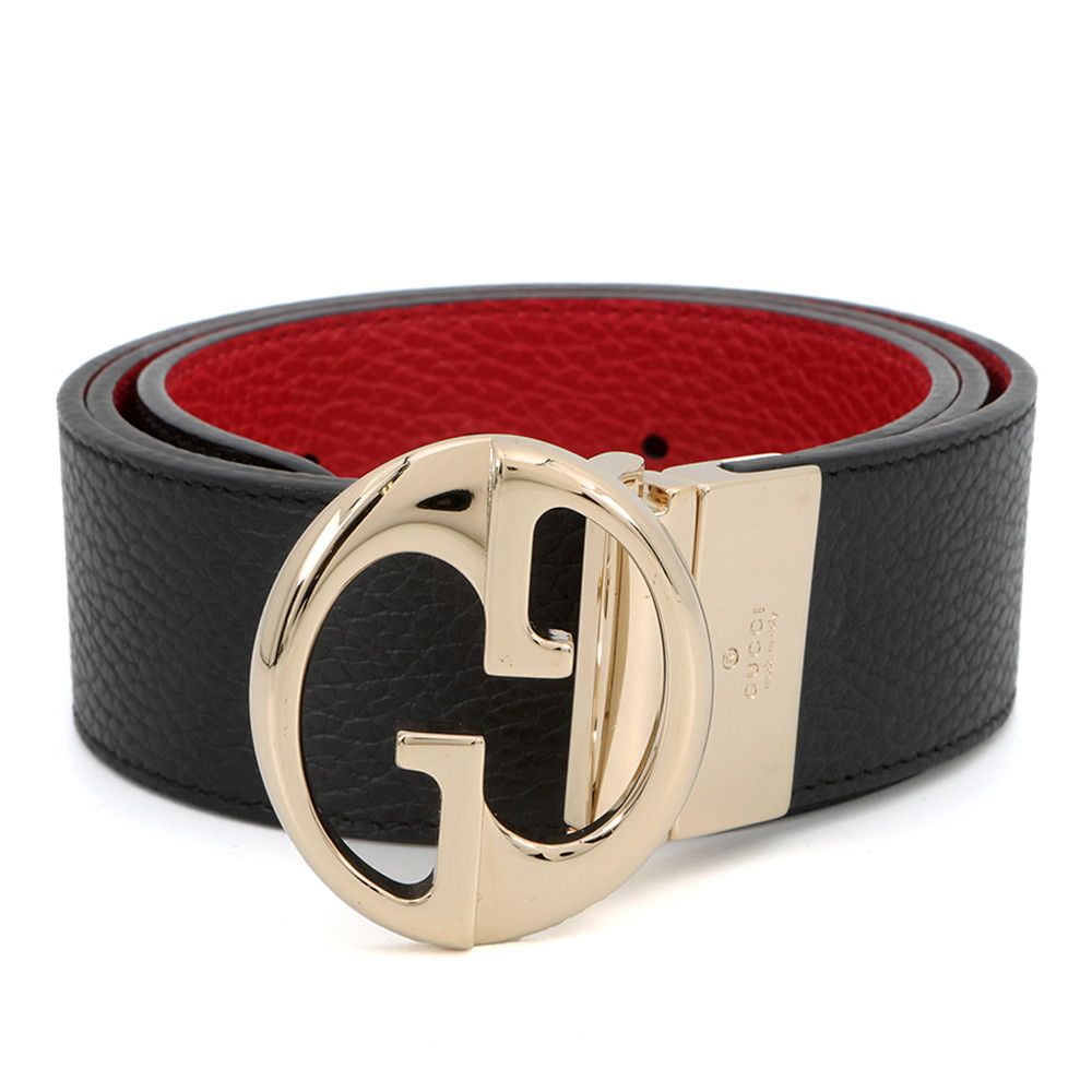 グッチ ベルト GGロゴバックル リバーシブル レザー サイズ85 450000 GUCCI 黒