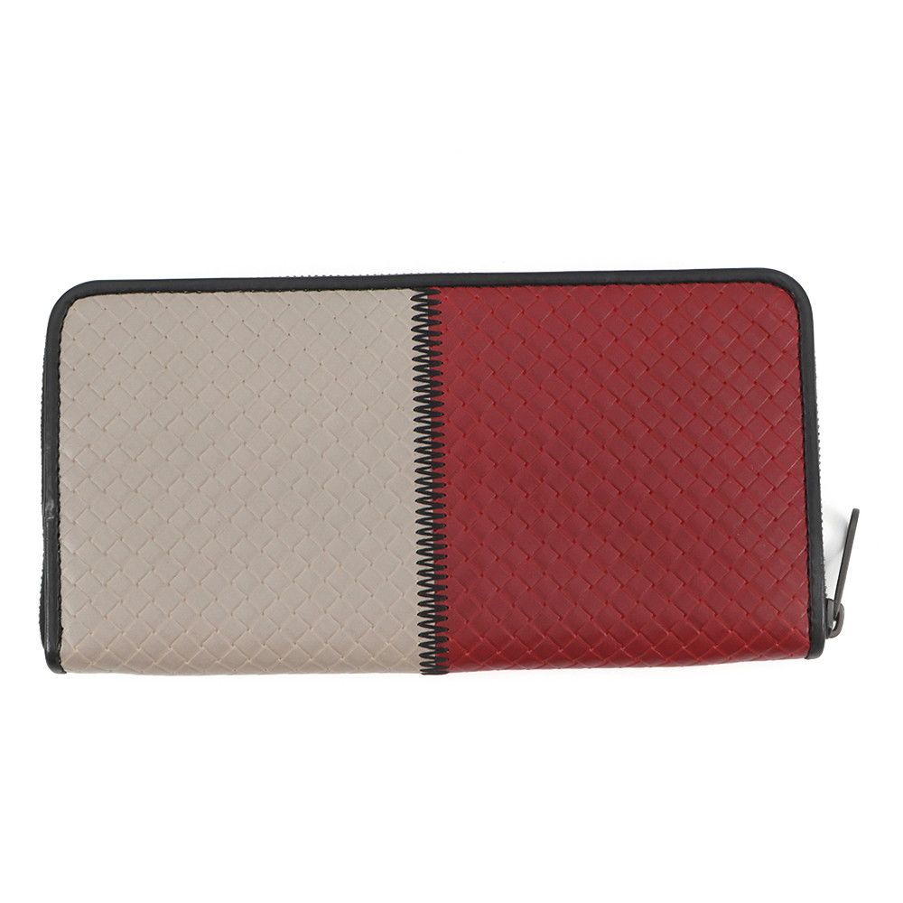 ボッテガヴェネタ 長財布 イントレチャート バイカラー ラウンドファスナー ロングウォレット 510643 BOTTEGA VENETA ボッテガヴェネタ 長財布 イントレチャート バイカラー ラウンドファスナー ロングウォレット 510643 BOTTEGA VENETA