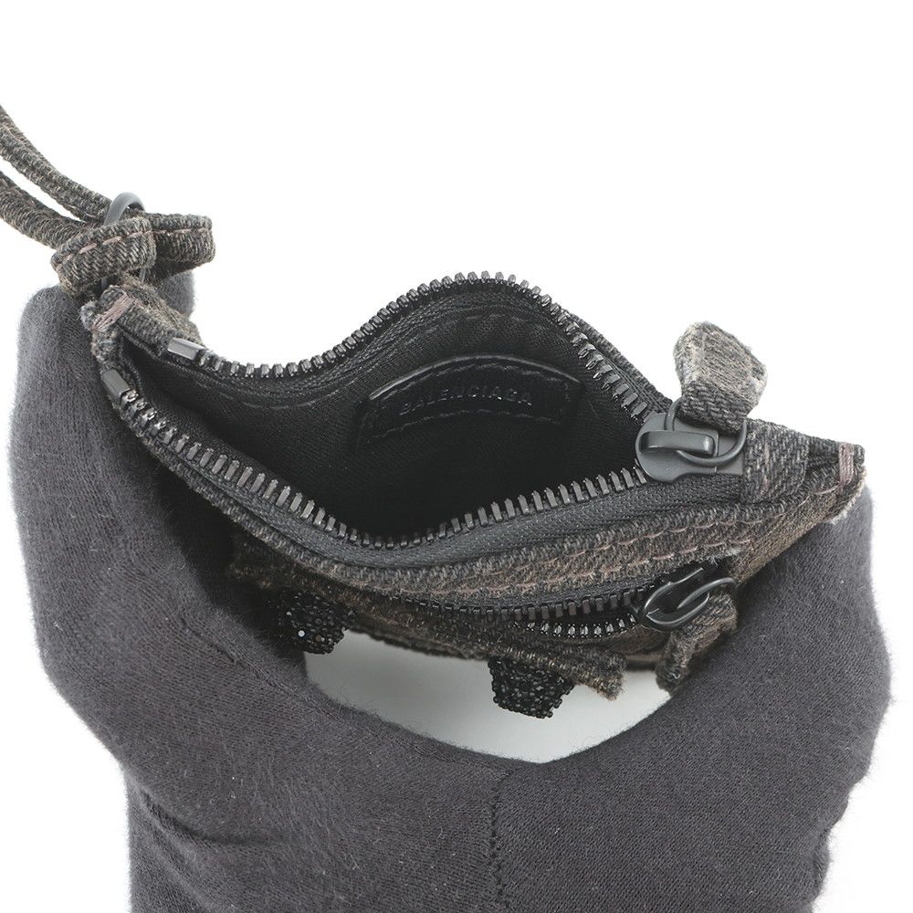 バレンシアガ コインケース ルカゴール デニム ラインストーン 776769 BALENCIAGA 小銭入れ 黒 バレンシアガ コインケース ルカゴール デニム ラインストーン 776769 BALENCIAGA 小銭入れ 黒