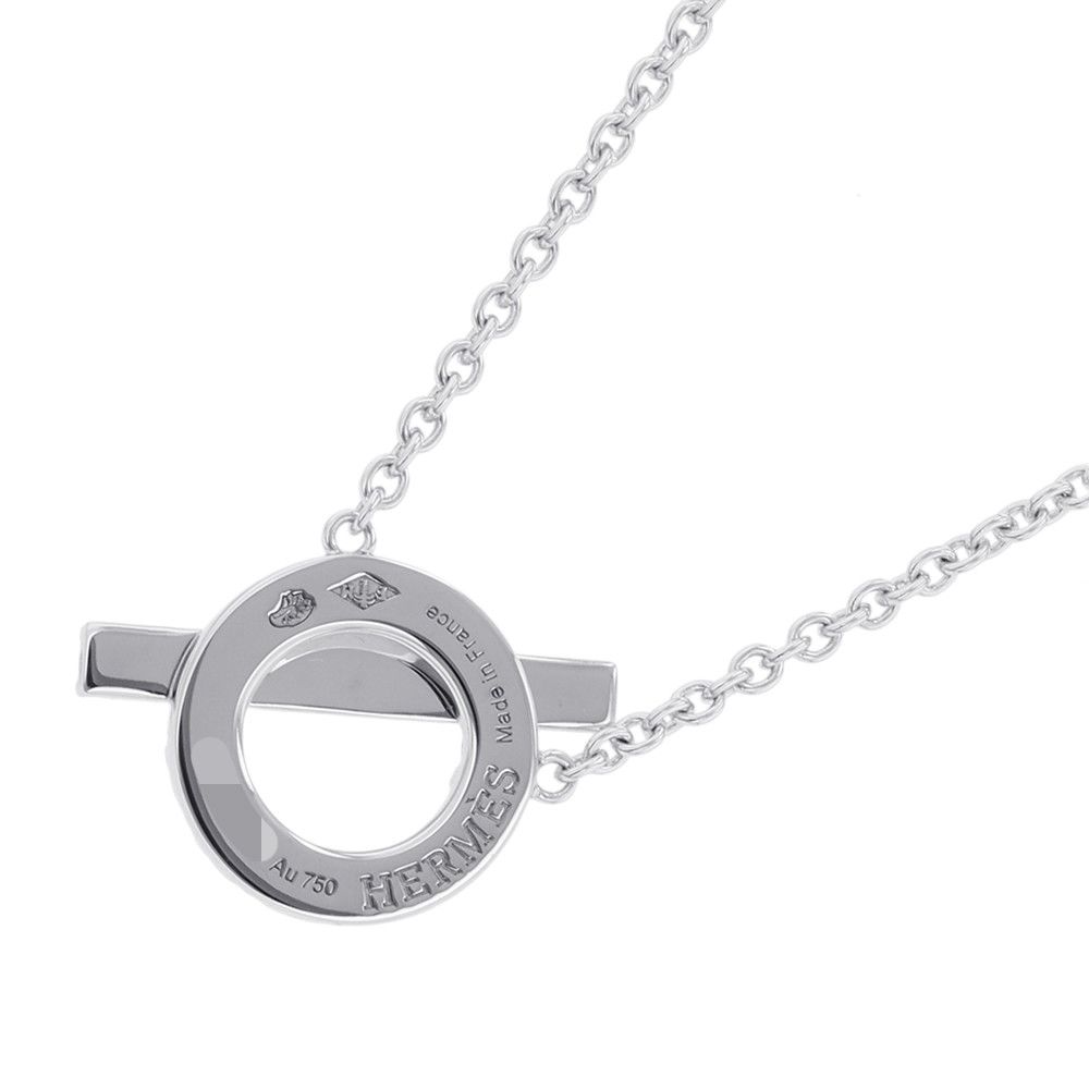 エルメス ネックレス フィネス ペンダント ダイヤモンド 17P 計0.46ct K18WGホワイトゴールド HERMES エルメス ネックレス フィネス ペンダント ダイヤモンド 17P 計0.46ct K18WGホワイトゴールド HERMES