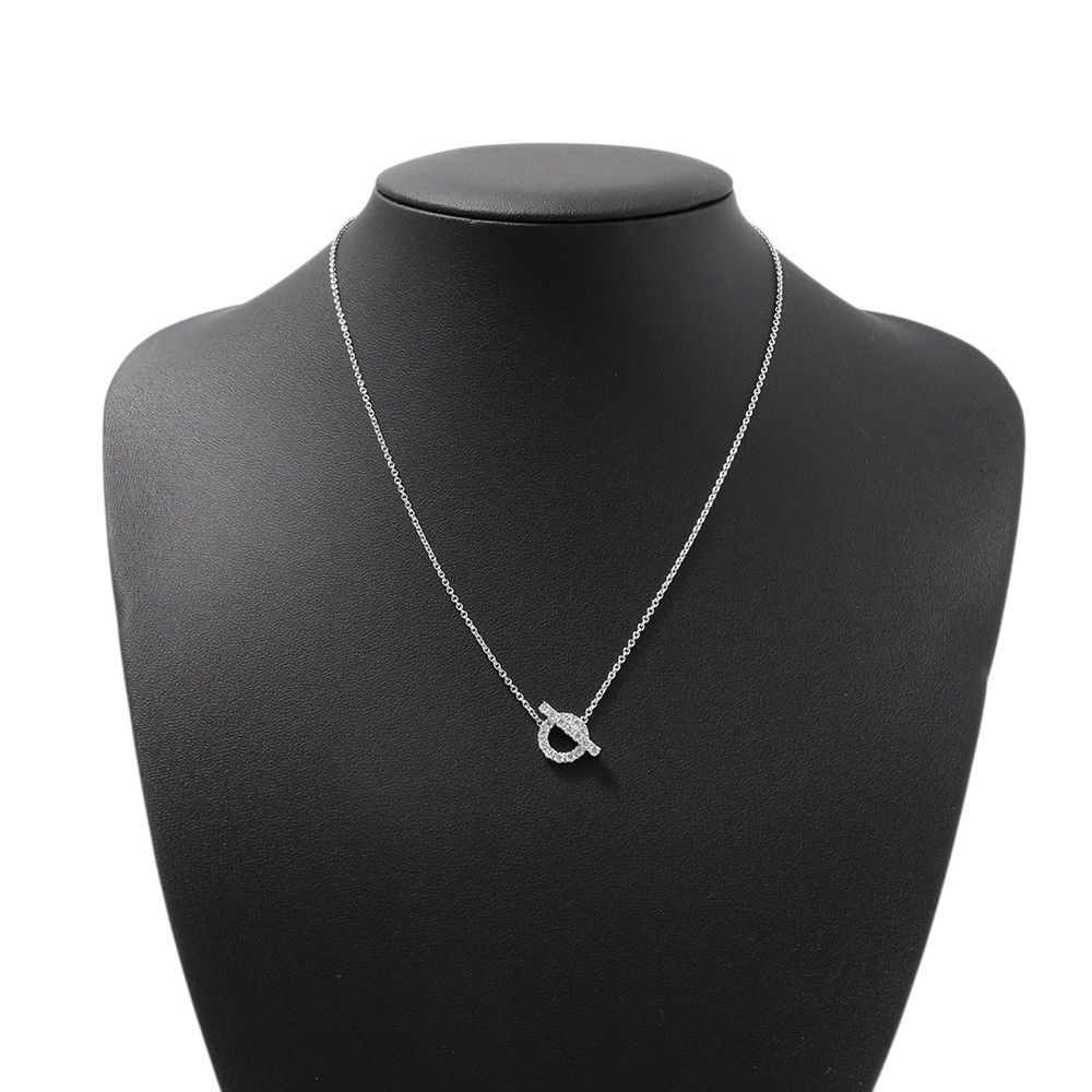 エルメス ネックレス フィネス ペンダント ダイヤモンド 17P 計0.46ct K18WGホワイトゴールド HERMES エルメス ネックレス フィネス ペンダント ダイヤモンド 17P 計0.46ct K18WGホワイトゴールド HERMES