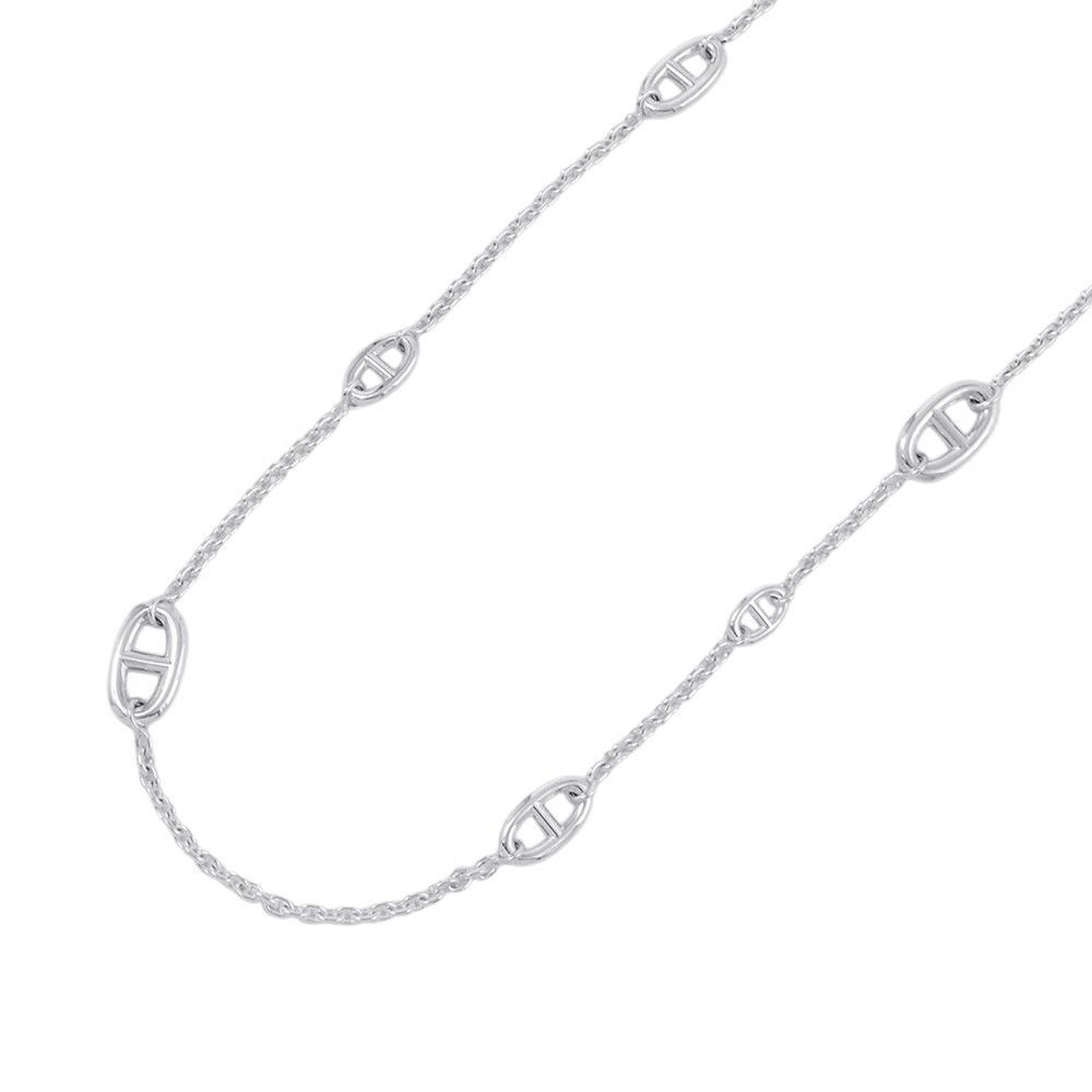 エルメス ネックレス シェーヌダンクル ファランドール SV925シルバー サイズ80 HERMES ロングネックレス ジュエリー