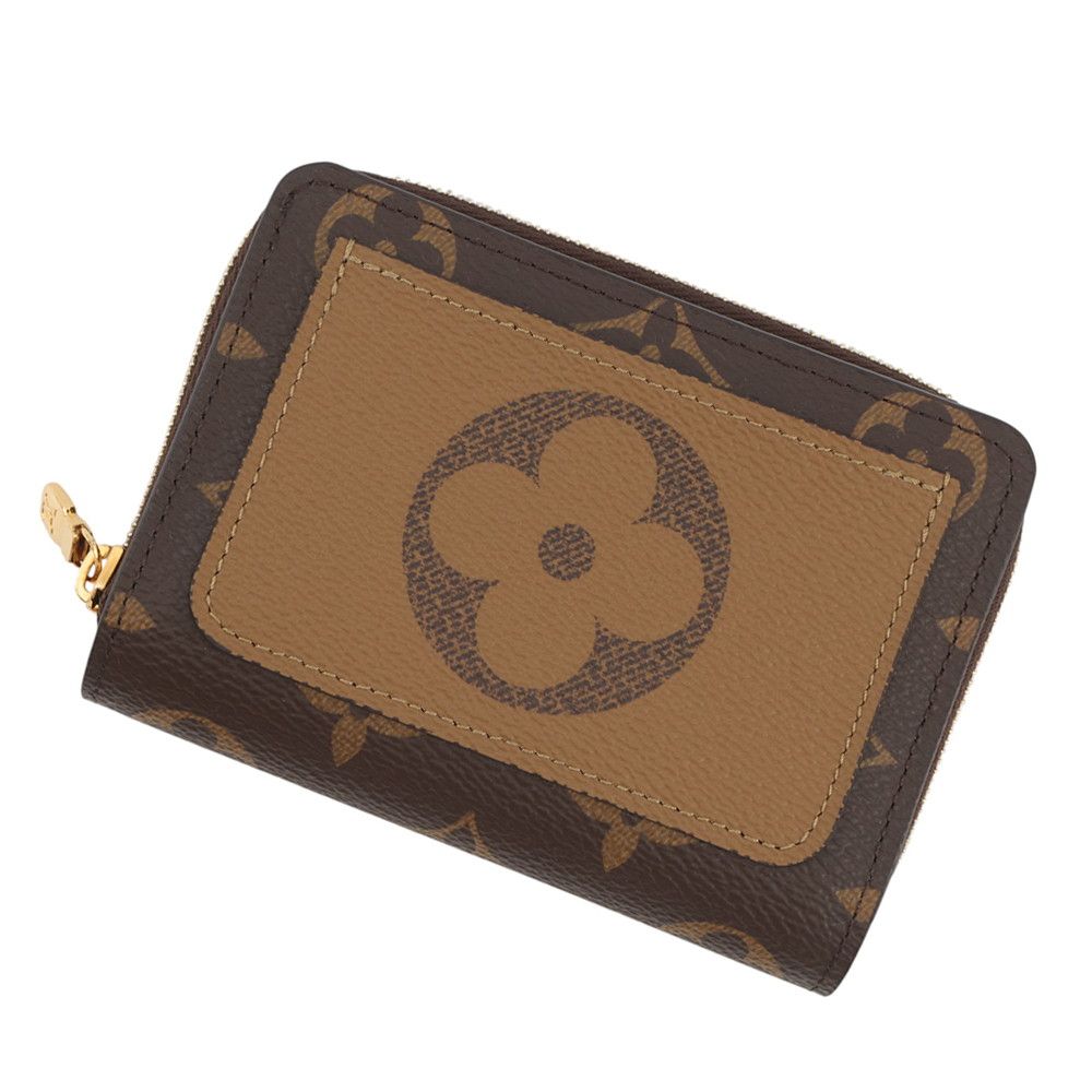 ルイヴィトン 二つ折り財布 モノグラム/モノグラム・リバース ポルトフォイユ・ルー M81461 LOUIS VUITTON ヴィトン 財布 黒 ブラック