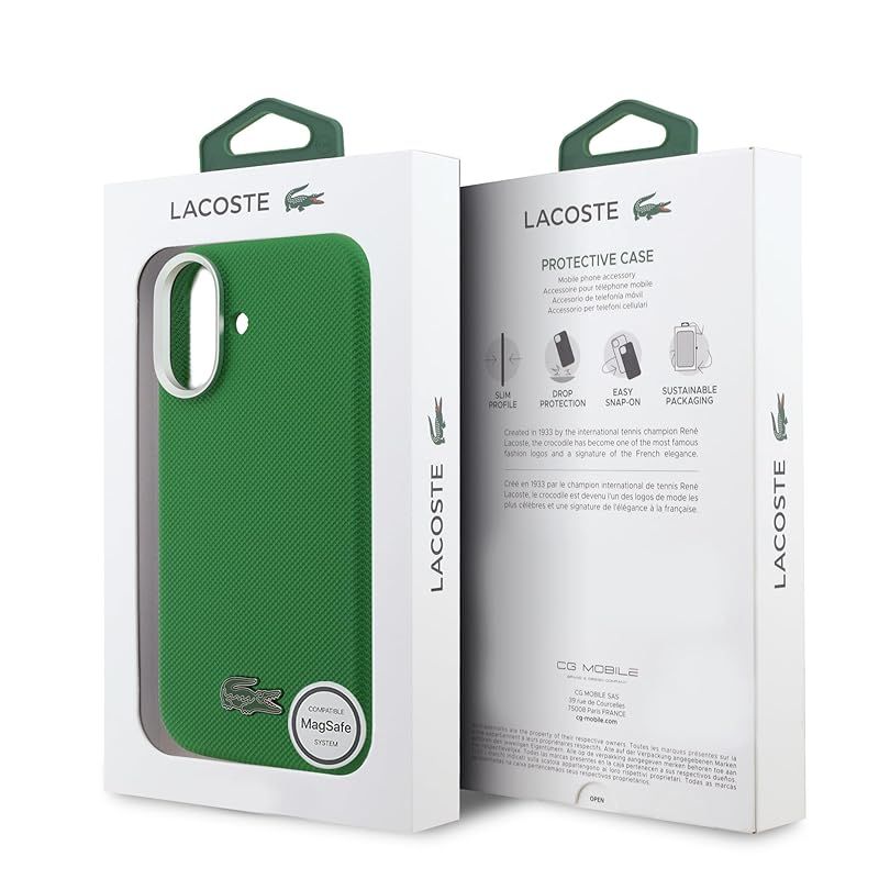 【新品】 LACOSTE iPhone 17 用ケース MagSafe対応 フルラップ構造 耐衝撃 保護ケース プチピケデザイン PVC素材 ワニロゴ スリム設計 スマホケース エストラゴン(グリーン系) 【新品】 LACOSTE iPhone 17 用ケース MagSafe対応 フルラップ構造 耐衝撃 保護ケース プチピケデザイン PVC素材 ワニロゴ スリム設計 スマホケース エストラゴン(グリーン系)