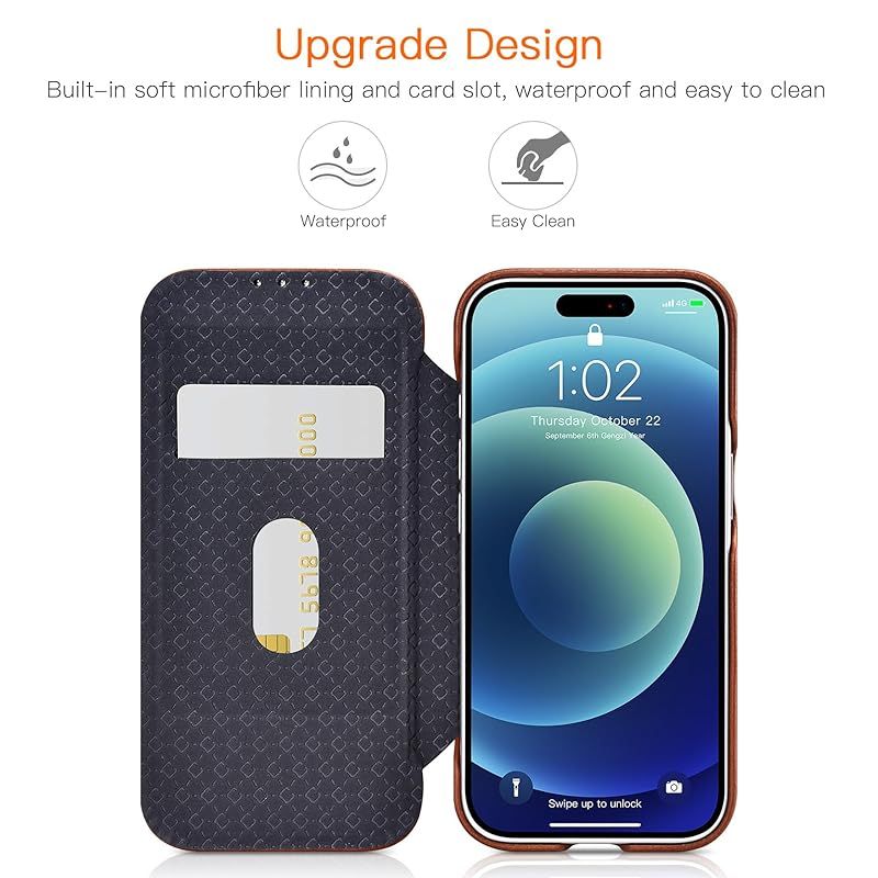 【新品】 iPhone 17 Pro 用 手帳型 ケース 本革 高級レザー 2025 マグネット閉じ カードポケット付き Mag-Safe対応 耐衝撃 滑り止め (ブラウン) 【新品】 iPhone 17 Pro 用 手帳型 ケース 本革 高級レザー 2025 マグネット閉じ カードポケット付き Mag-Safe対応 耐衝撃 滑り止め (ブラウン)