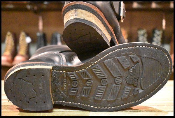 【9D 良品 13年】レッドウィング 2268 エンジニア 黒 ブラッククローム スチールトゥ ブーツ redwing HOPESMORE【GE059】