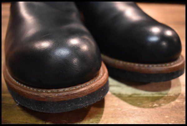 【9D 良品 13年】レッドウィング 2268 エンジニア 黒 ブラッククローム スチールトゥ ブーツ redwing HOPESMORE【GE059】