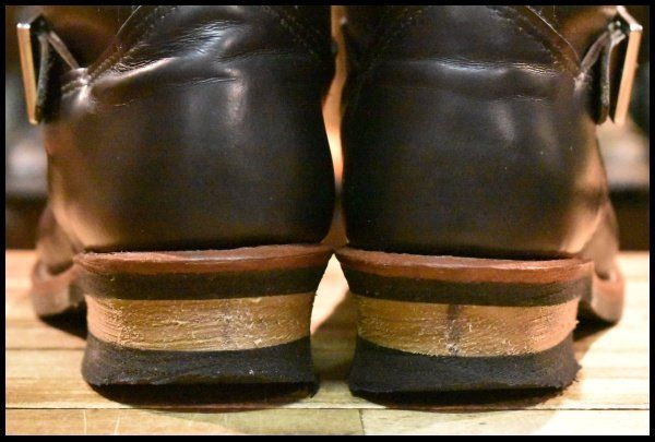 【9D 良品 13年】レッドウィング 2268 エンジニア 黒 ブラッククローム スチールトゥ ブーツ redwing HOPESMORE【GE059】