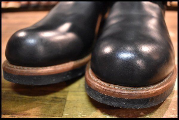 【9D 良品 13年】レッドウィング 2268 エンジニア 黒 ブラッククローム スチールトゥ ブーツ redwing HOPESMORE【GE059】
