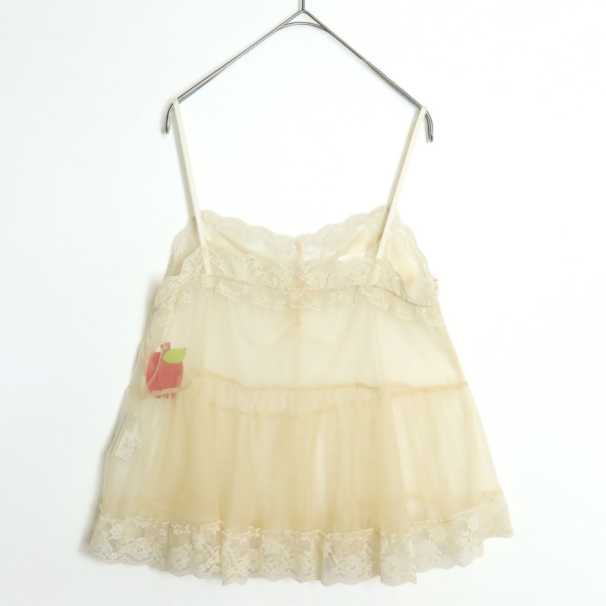 【極美品】フランシュリッペ★透け感チュールとレースが可愛い♪ キャミソール・ビスチェ サイズM アイボリー系 z18518 【極美品】フランシュリッペ★透け感チュールとレースが可愛い♪ キャミソール・ビスチェ サイズM アイボリー系 z18518