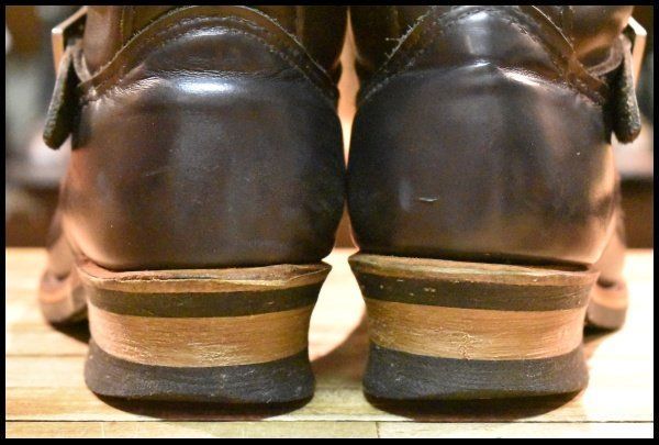 【8D 良品 07年】レッドウィング 2268 エンジニア ブラッククローム 黒 スチールトゥ プルオン ブーツ redwing HOPESMORE 【GE061】