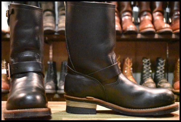 【8.5D 箱付 良品 11年】レッドウィング 2268 エンジニア 黒 ブラッククローム スチールトゥ ブーツ redwing HOPESMORE【GE062】 【8.5D 箱付 良品 11年】レッドウィング 2268 エンジニア 黒 ブラッククローム スチールトゥ ブーツ redwing HOPESMORE【GE062】