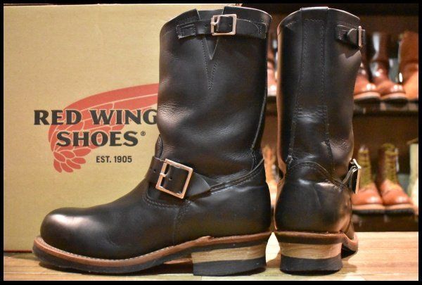 【8.5D 箱付 良品 11年】レッドウィング 2268 エンジニア 黒 ブラッククローム スチールトゥ ブーツ redwing HOPESMORE【GE062】 【8.5D 箱付 良品 11年】レッドウィング 2268 エンジニア 黒 ブラッククローム スチールトゥ ブーツ redwing HOPESMORE【GE062】
