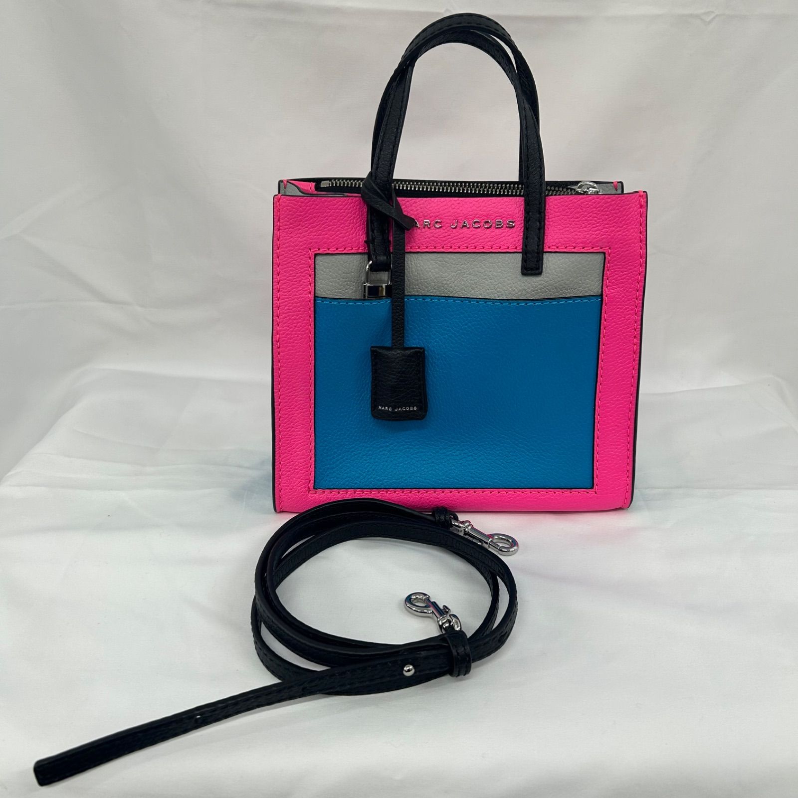 レディース MARC JACOBS グラインド カラーブロック ハンドバッグ