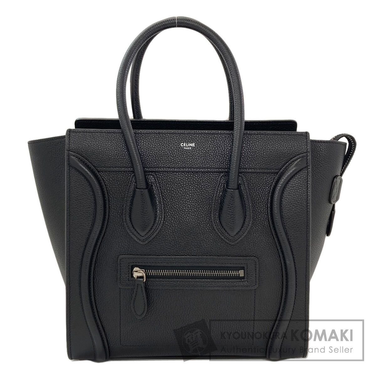 CELINE セリーヌ ラゲージマイクロ ハンドバッグ カーフ レディース [中古]