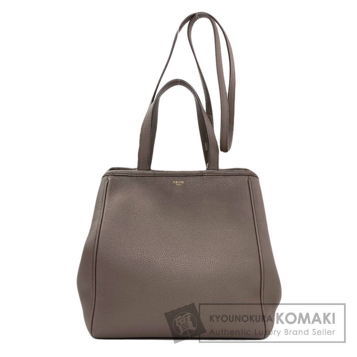 CELINE セリーヌ スモール フォールド カバ 2WAY トートバッグ カーフ レディース [中古]