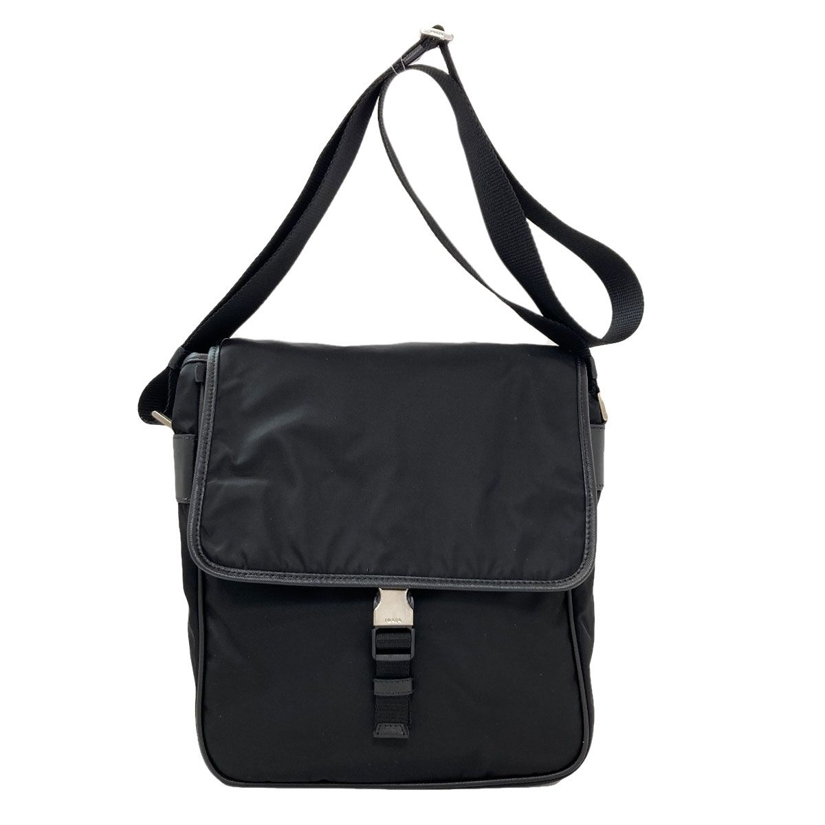 PRADA プラダ ロゴ金具 ショルダーバッグ ナイロン レディース [中古]
