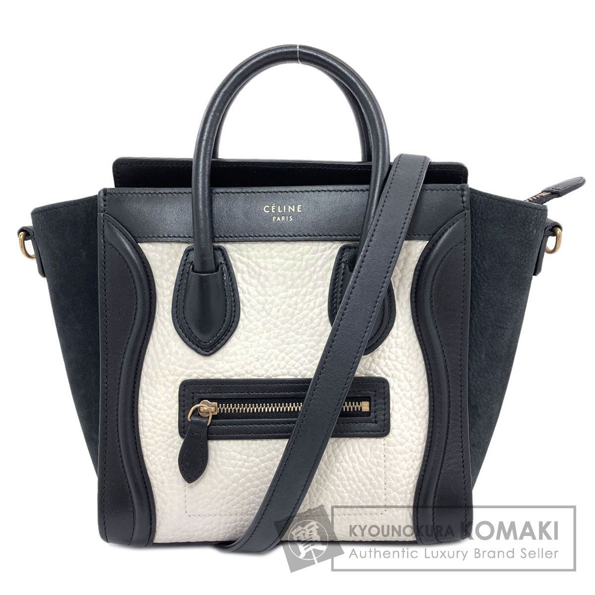 CELINE セリーヌ ラゲージナノ 2WAY ハンドバッグ カーフ レディース [中古]