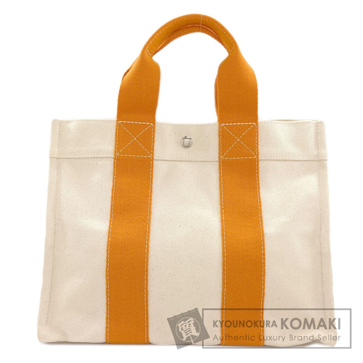 HERMES エルメス ボラボラPM シルバー金具 ハンドバッグ キャンバス レディース [中古]