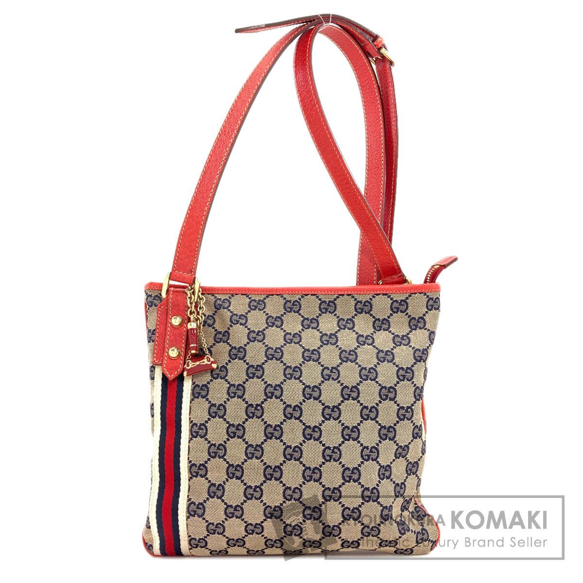GUCCI グッチ 144388 ロングショルダー ショルダーバッグ キャンバス レディース [中古]