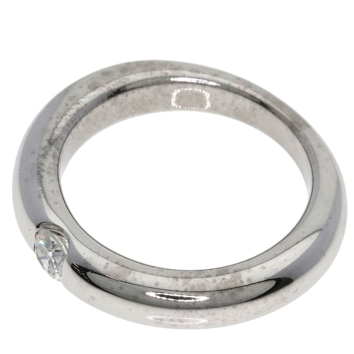 CARTIER カルティエ エリプス ダイヤモンド #53 リング・指輪 K18WG レディース [中古]