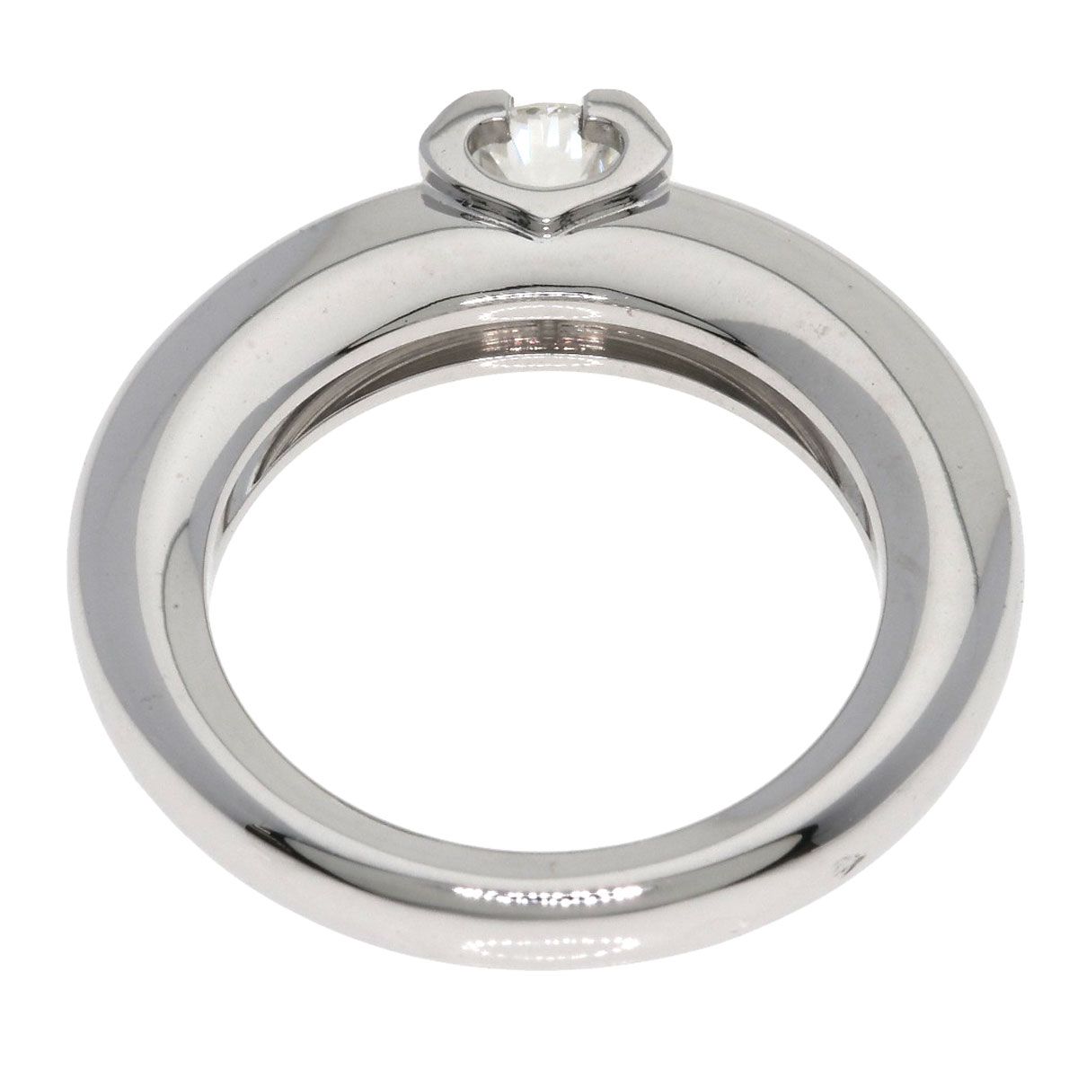 CARTIER カルティエ C ドゥ カルティエ ソリテール ダイヤモンド #47 リング・指輪 K18WG レディース [中古]