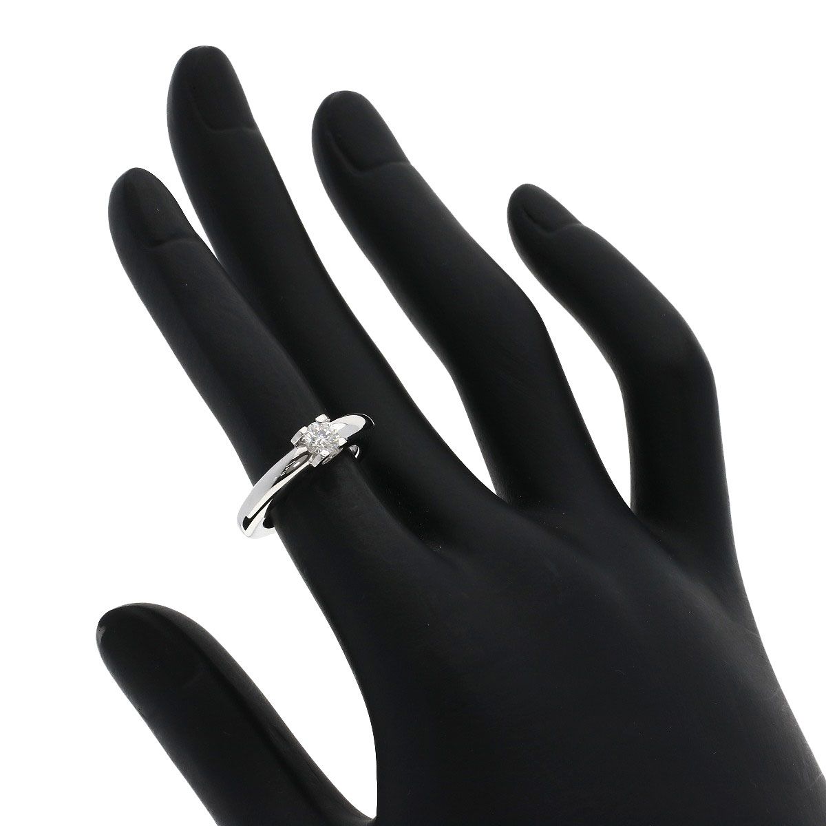 CARTIER カルティエ C ドゥ カルティエ ソリテール ダイヤモンド #47 リング・指輪 K18WG レディース [中古]