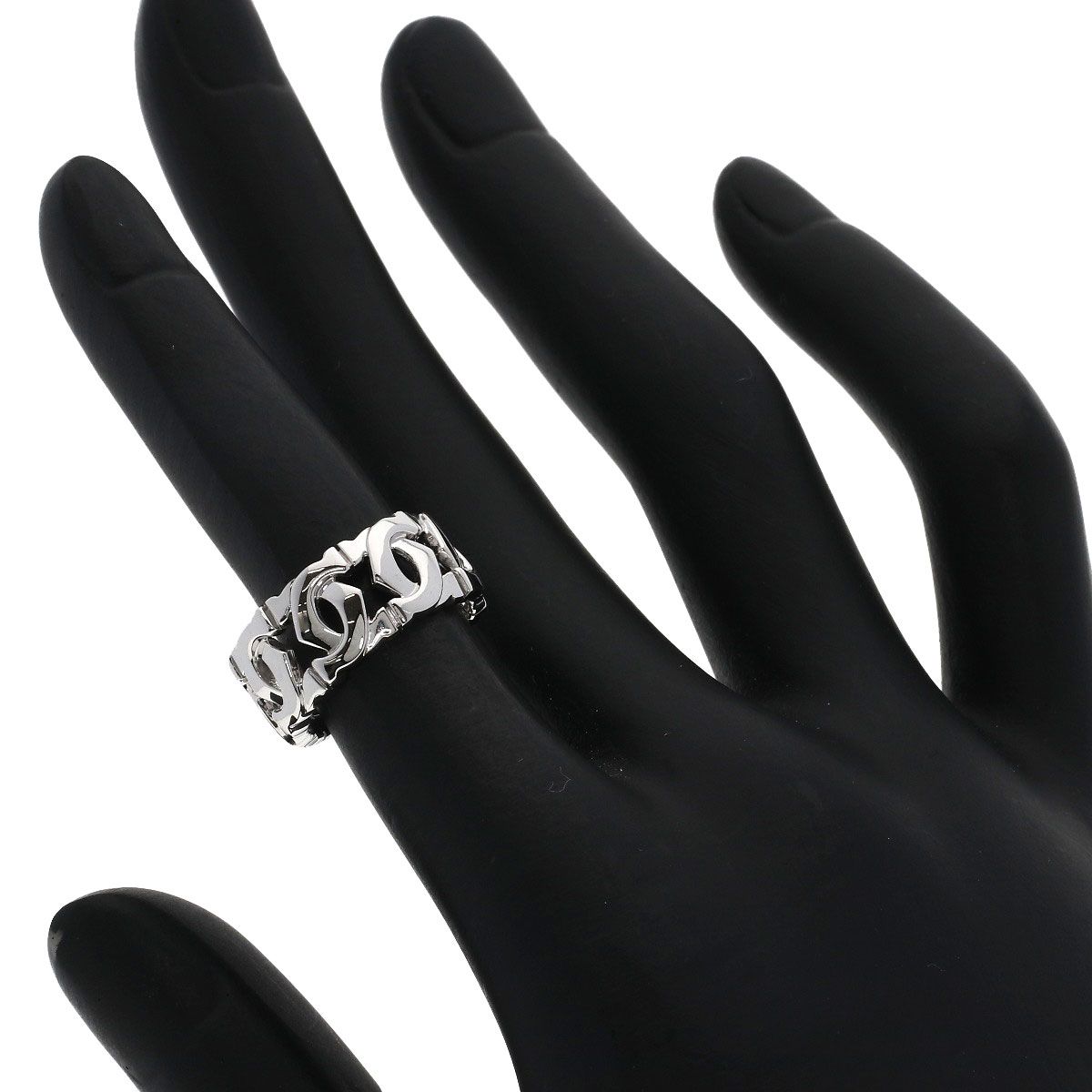 CARTIER カルティエ アントルラセ リング #46 リング・指輪 K18WG レディース [中古]